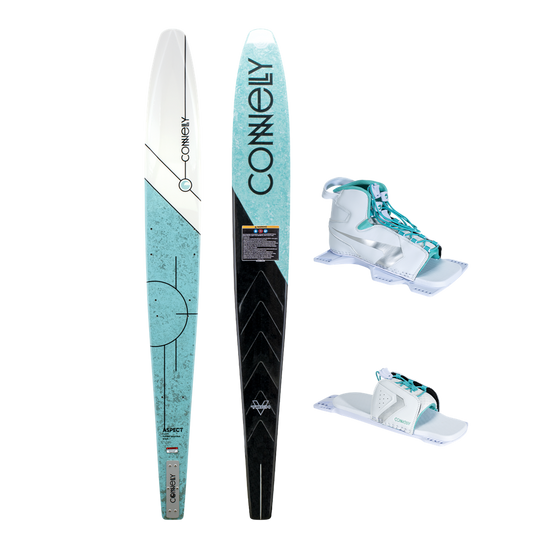 WOMEN'S ASPECT SLALOM SKI w/SHADOW FRONT BOOT & LACE