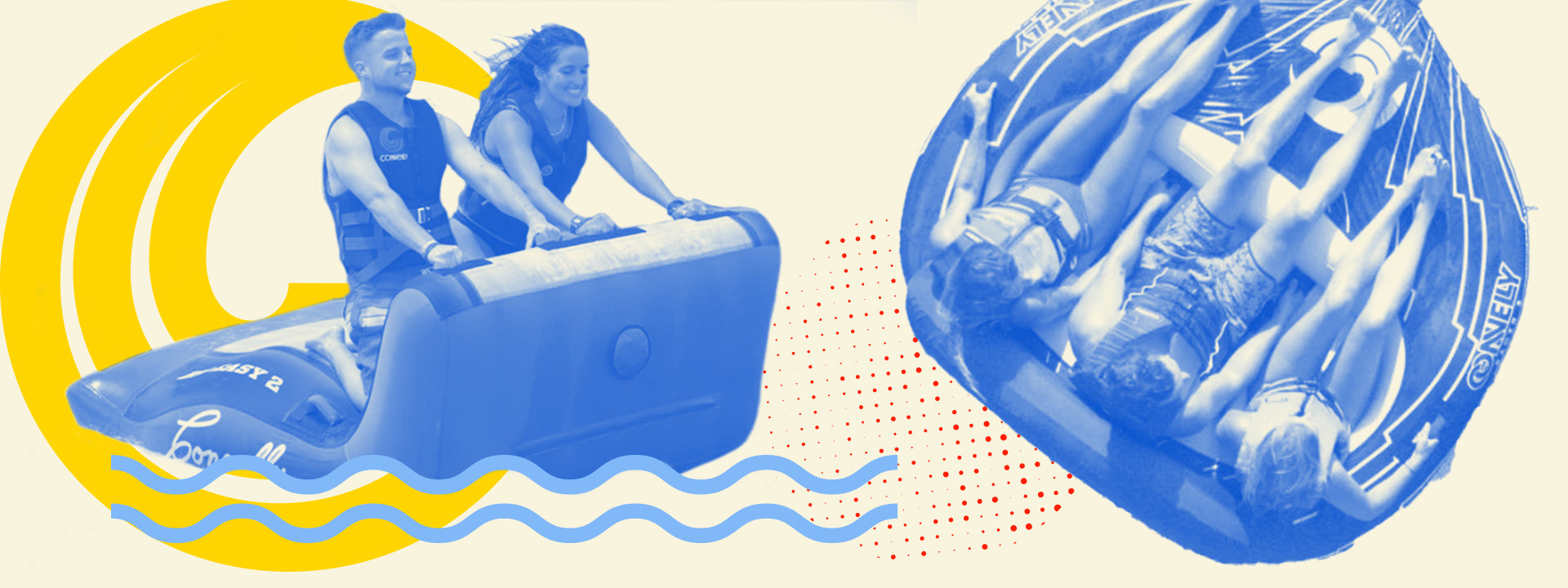 Banner of people tubing that links to a tube bundle page