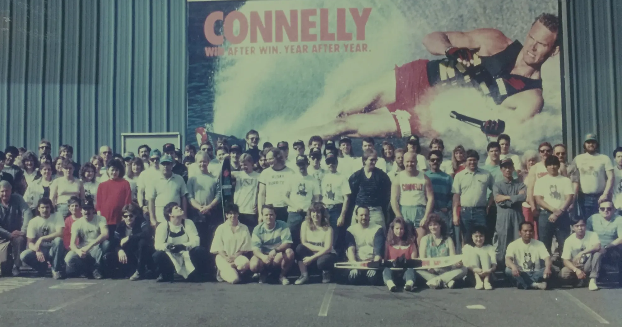 Picture from the early days of Connelly, showcasing the history of Connelly Watersports