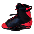 Black and red Empire wakeboard boot with open toe design and red laces