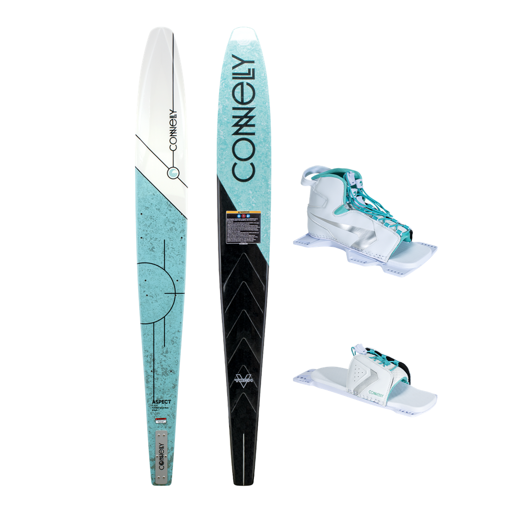 WOMEN'S ASPECT SLALOM SKI w/SHADOW FRONT BOOT & LACE - Connelly Skis NZ