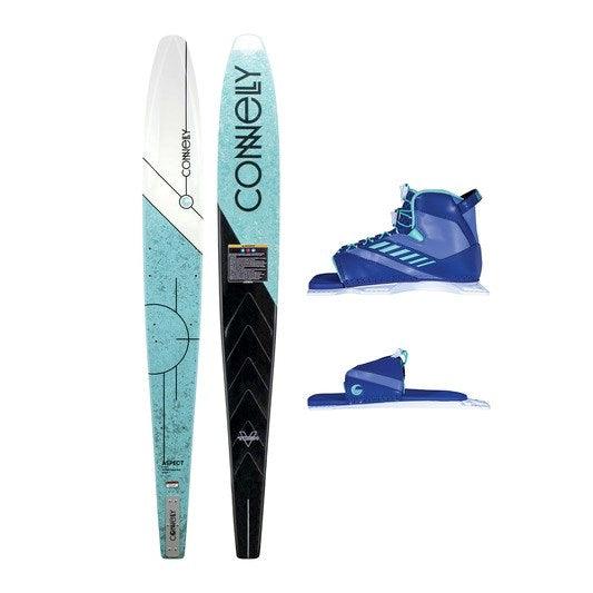 WOMEN'S ASPECT WATERSKI W/SHADOW FRONT BOOT & RTP - Connelly Skis NZ